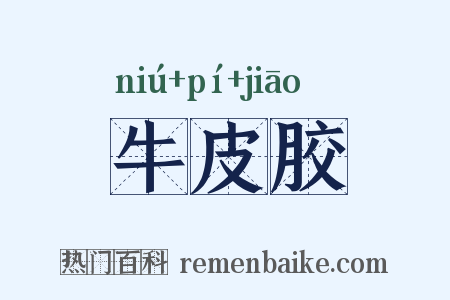 牛皮胶是什么意思的图片